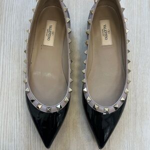 Valentino rockstud flats size 37